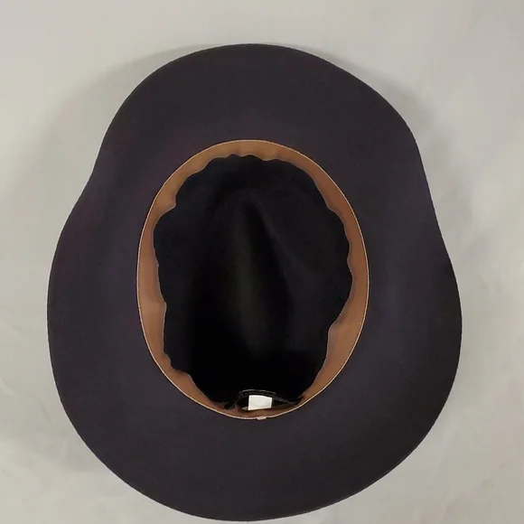 Banana Republic Smoke Grey๐ Short Brim Hat 100% Wool Fall/Winter - Picture 4 of 4